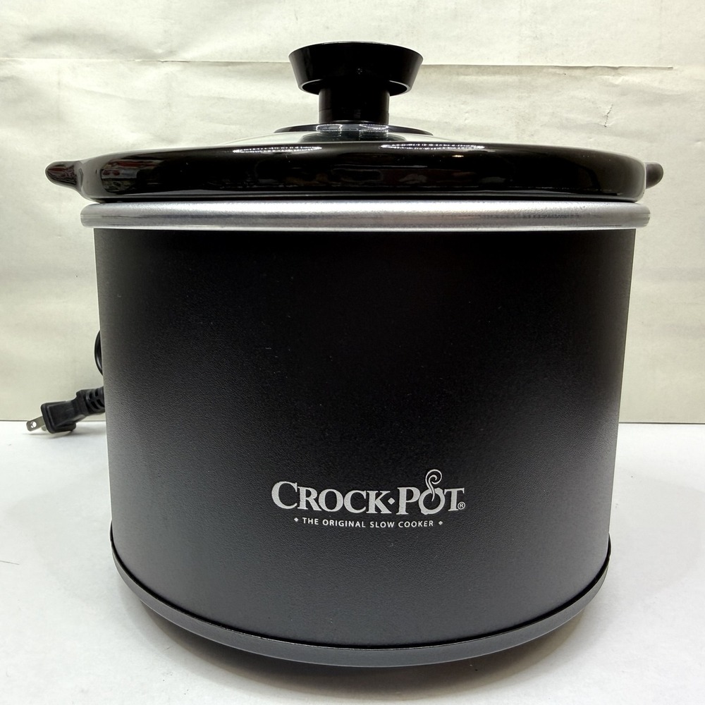 Crock-Pot SCR151-NP 1.5 Quart Slow Cooker Black Removable Stoneware Pot & Glass